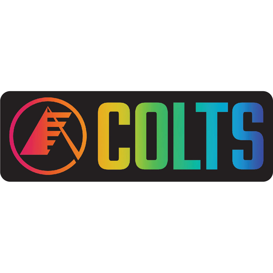 Colts Rainbow Fade Sticker